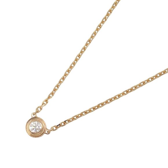 CARTIER 18k Rose Gold Diamond Necklace - Picture 1 of 7
